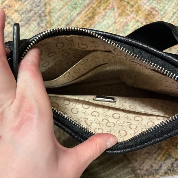 Guess Black Mini Bag with Coin Pouch - Picture 3 of 4